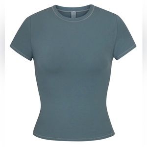 Skims Cotton Jersey T-shirt - kyanite (S)